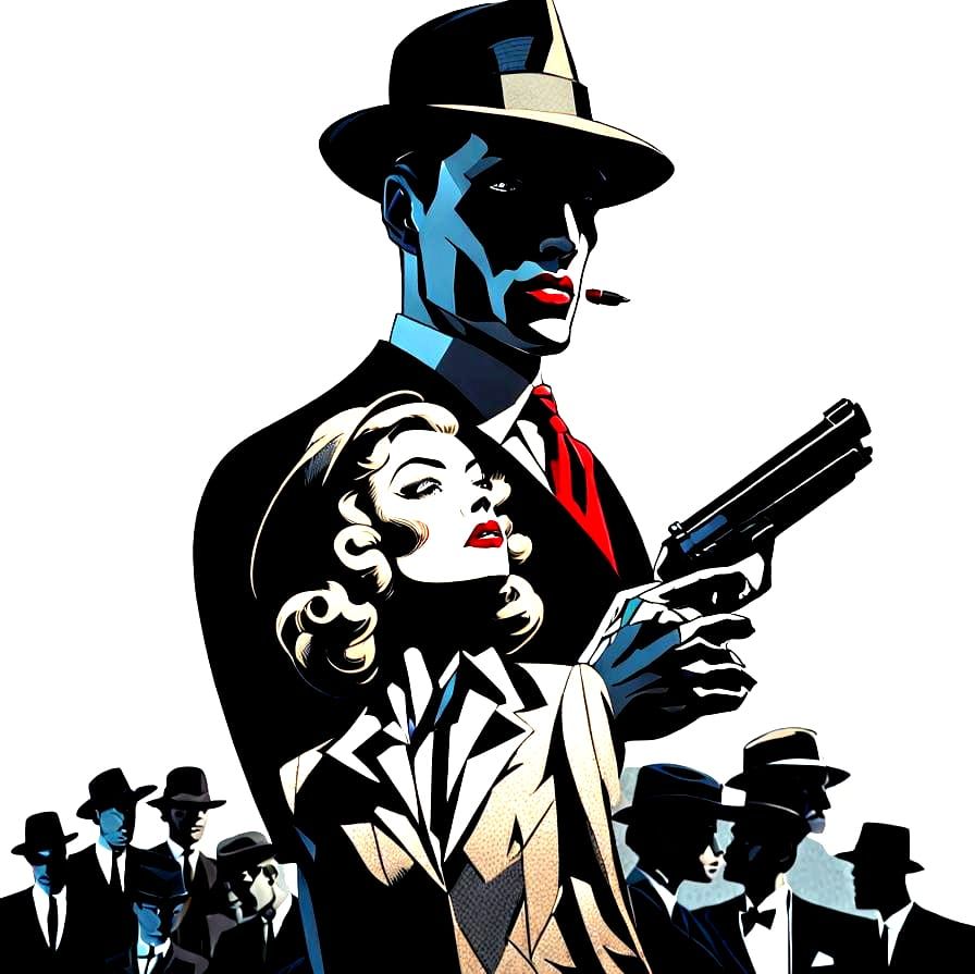 Burlesque Noir Comic of a Female Mannequin