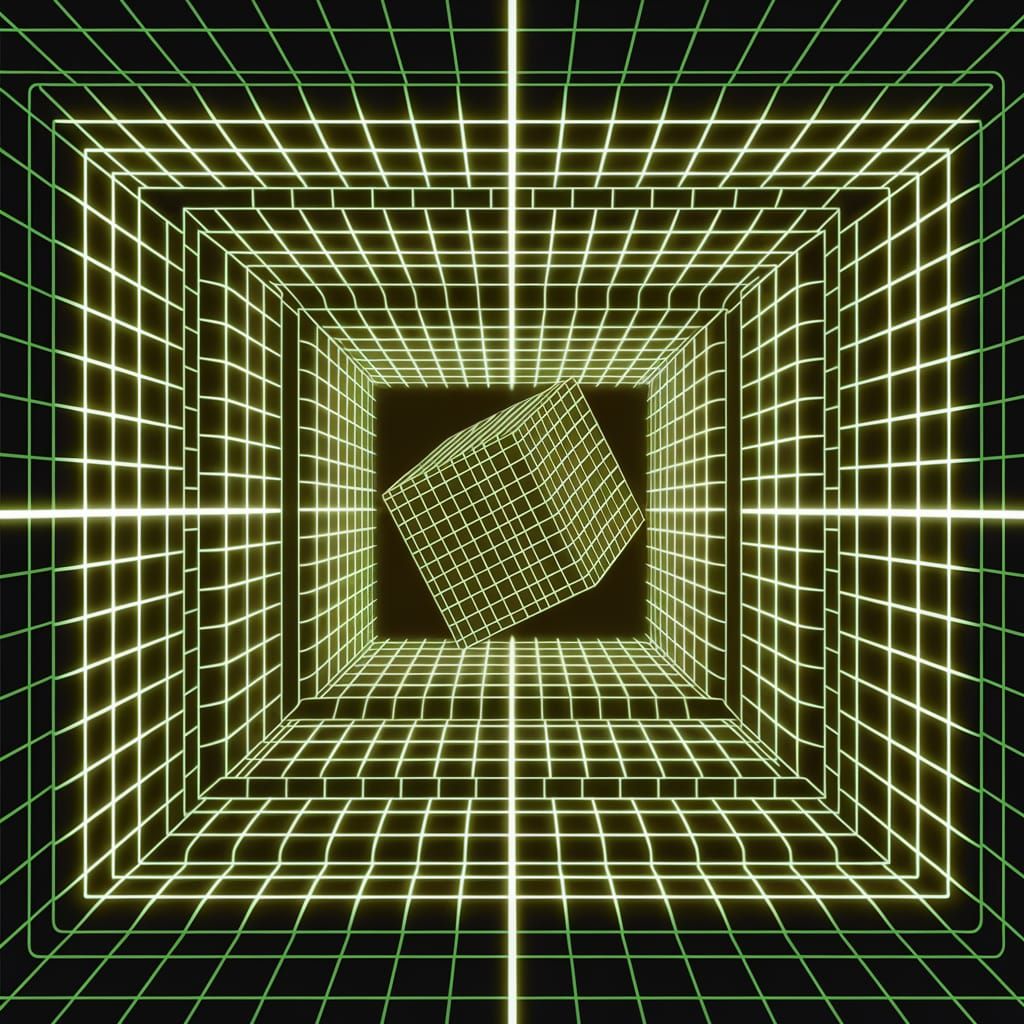 Borg Cube Transcends into Hyperspace