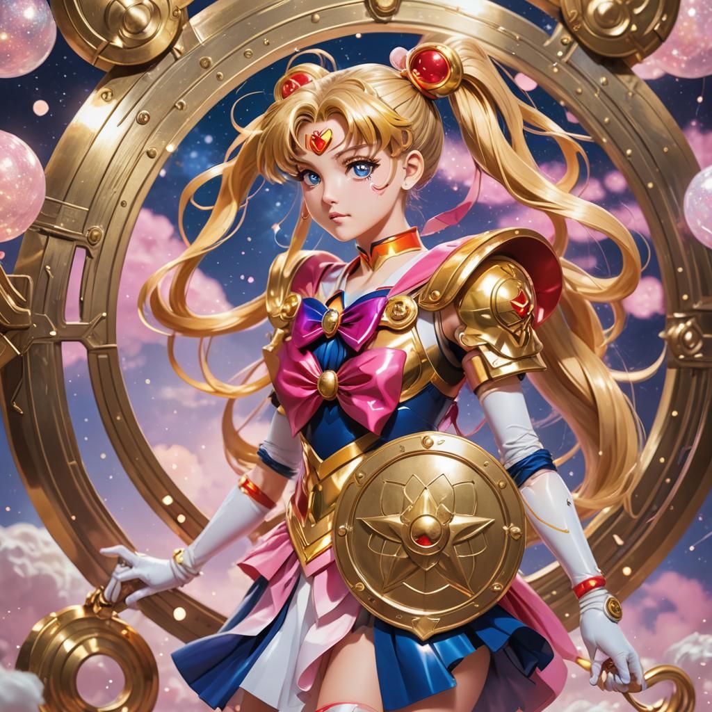 Sailor Moon with Magical Steel Shield