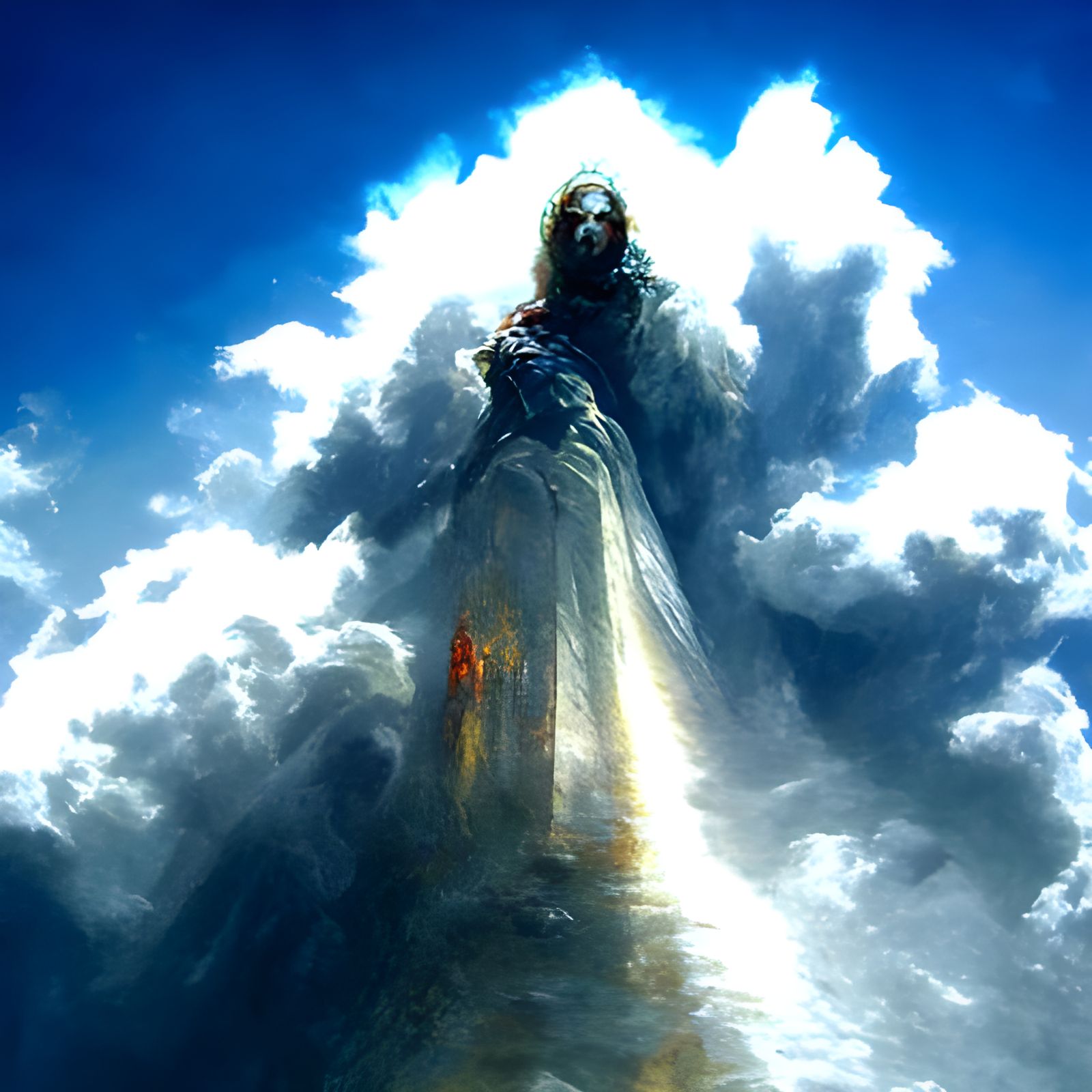 Divine Light Behind the Throne of God