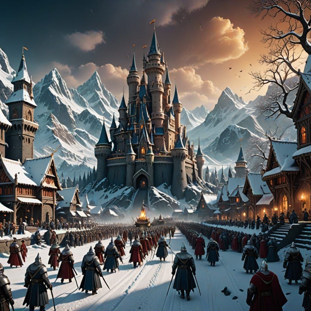 Winter Kingdom with all the Kings men on parade.