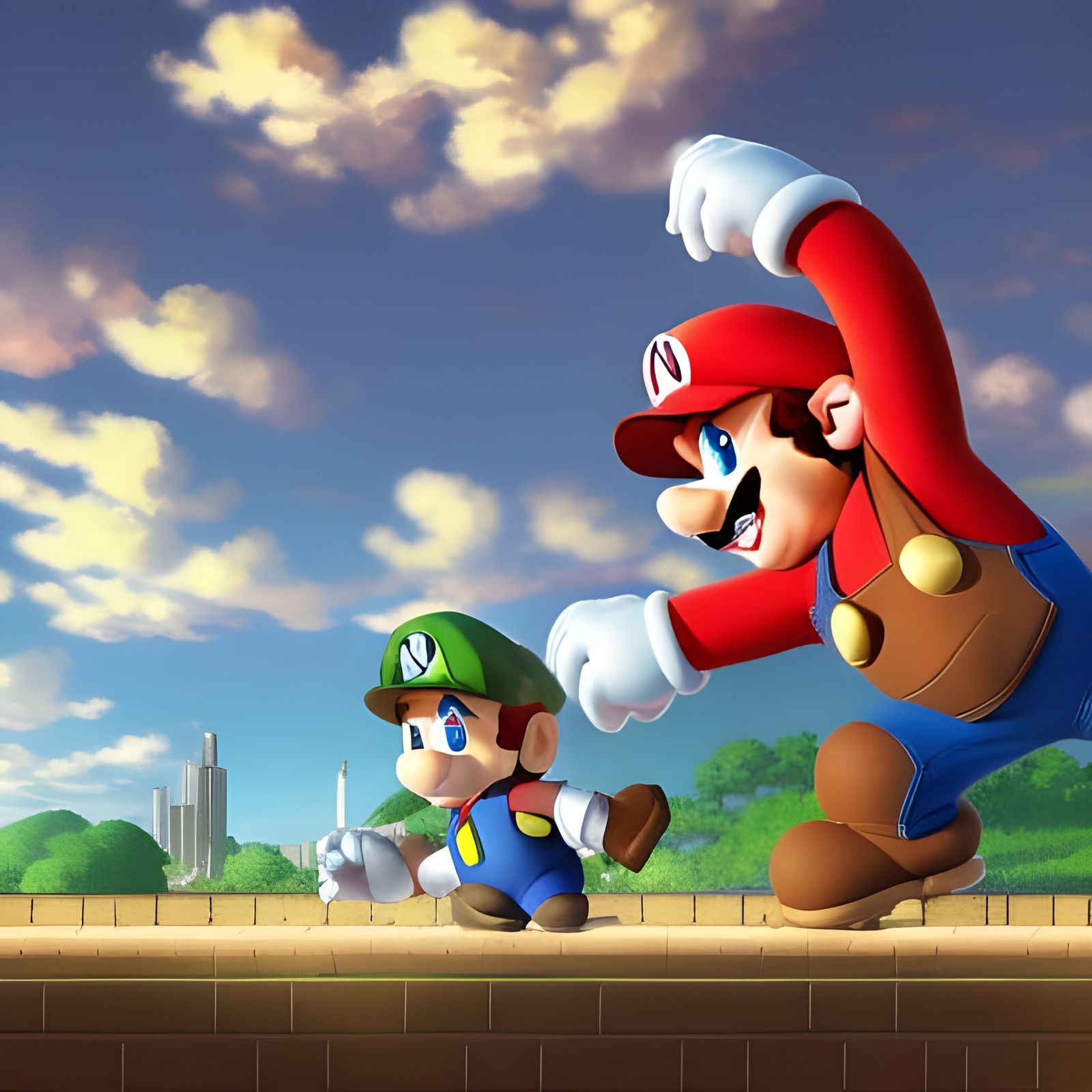 Bowser vs Mario: Anime Key Visual