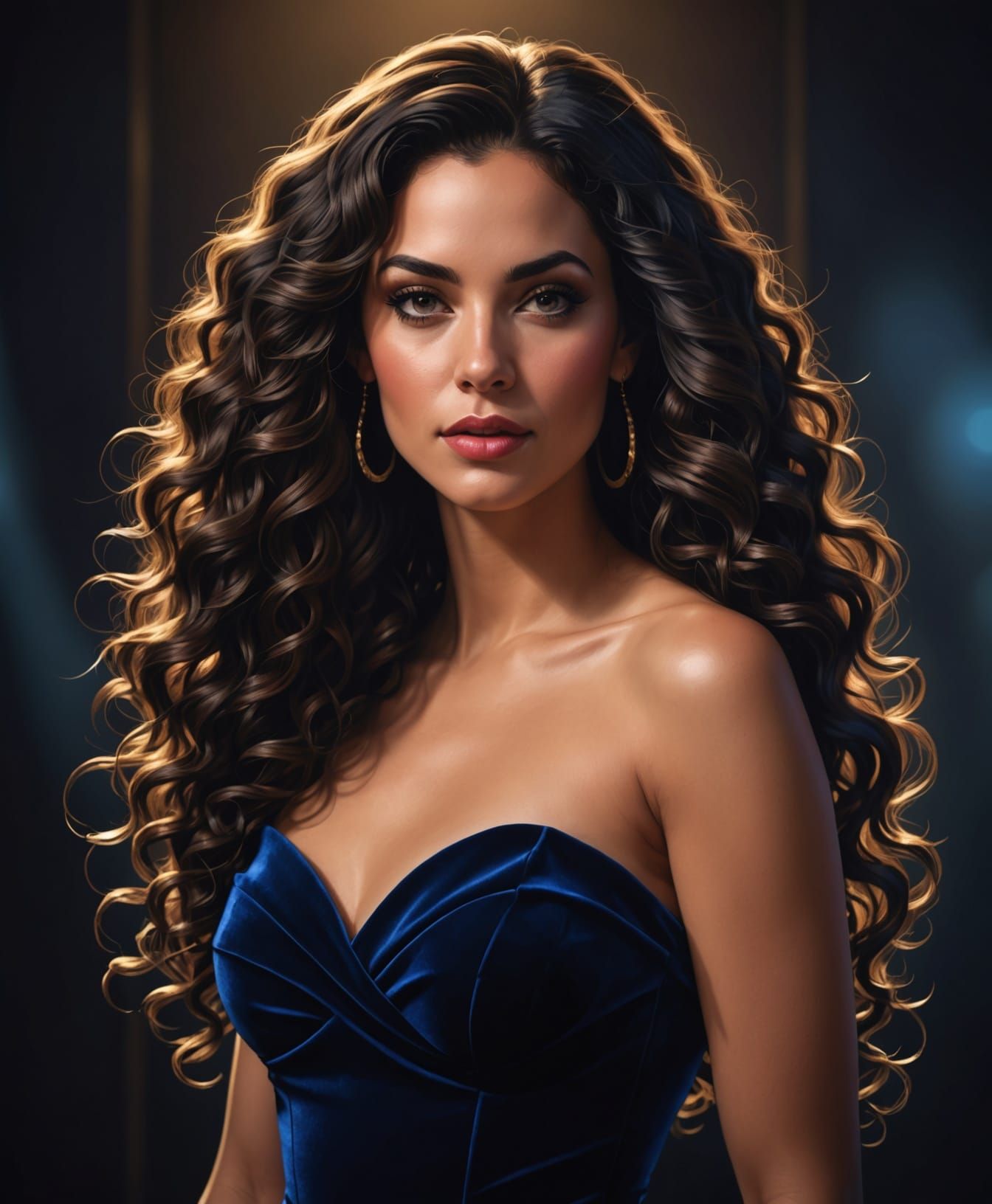 Veloura: Portrait of Singer in Velvet Gown