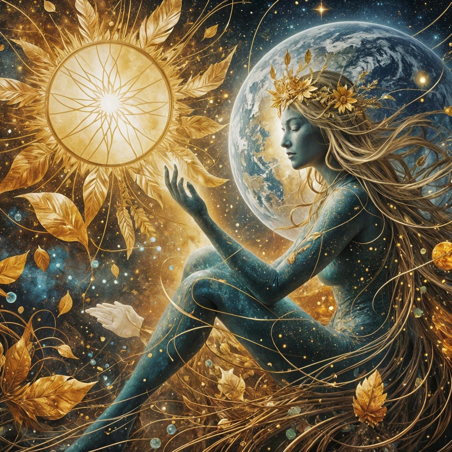 Golden Sun and Earth Goddess