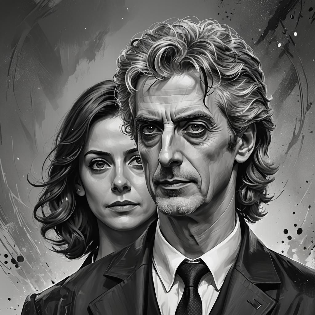 Doctor Who: Peter Capaldi and Clara Oswald Portrait