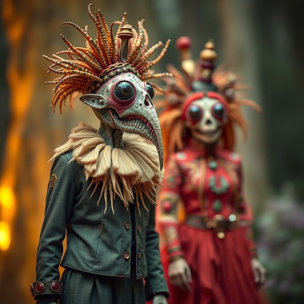 Surreal Portraits of Morris Dancers and Freaks in Magical Re...