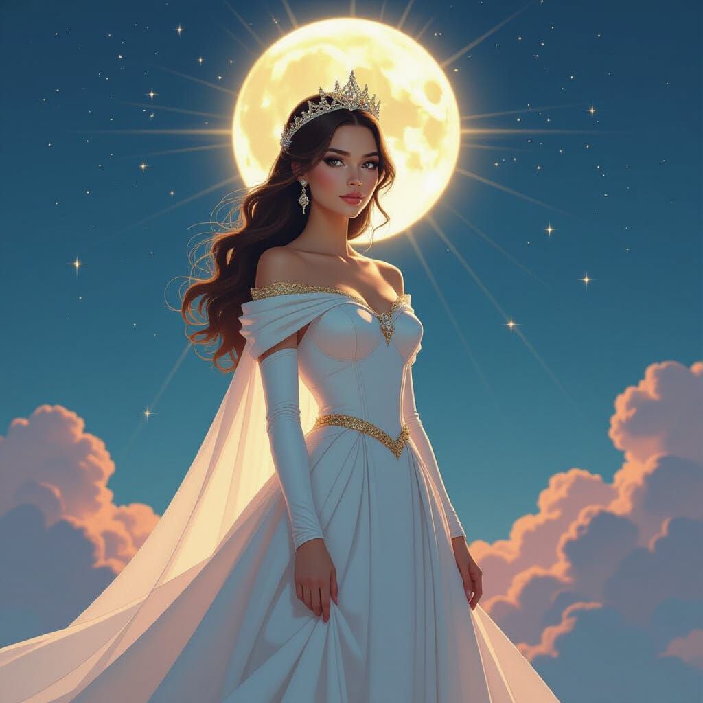 Princess Illuminates Globe with Light and Wisdom