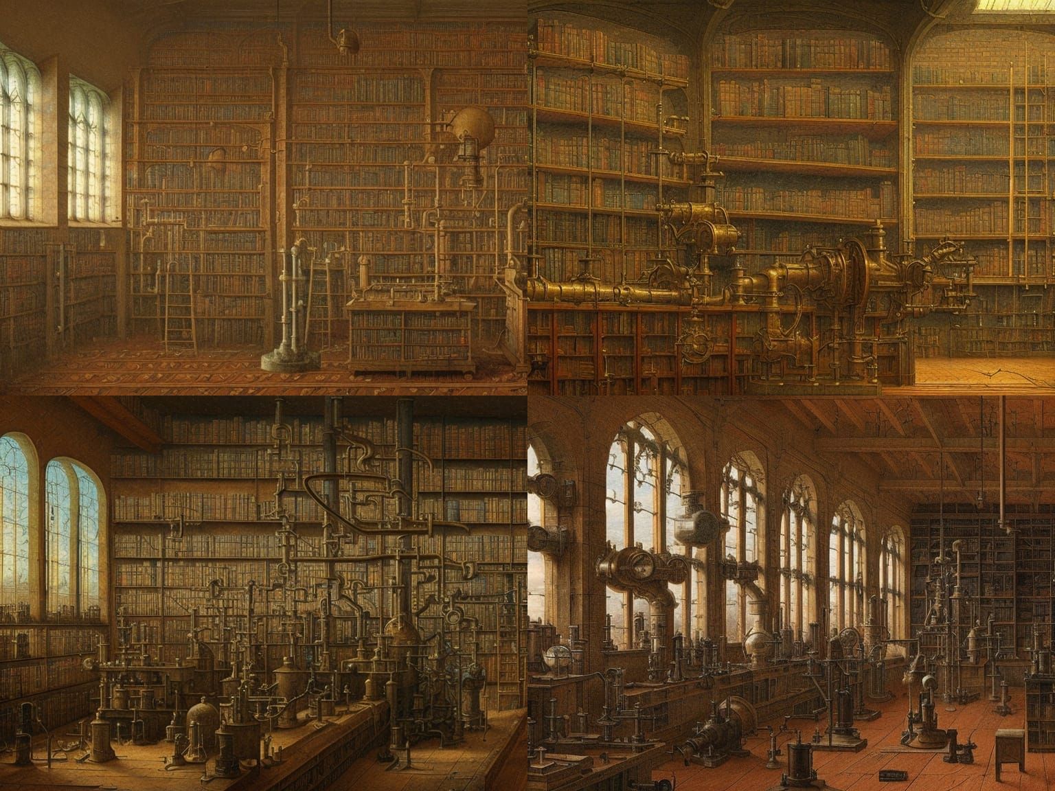 Victorian Wizard's Steampunk Laboratory, Romantic Style