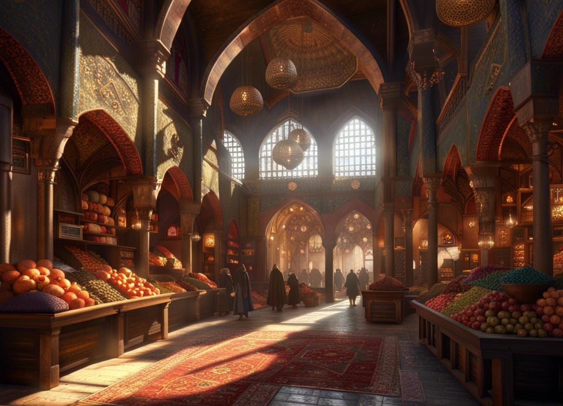 The Grand Bazaar in Constantinople