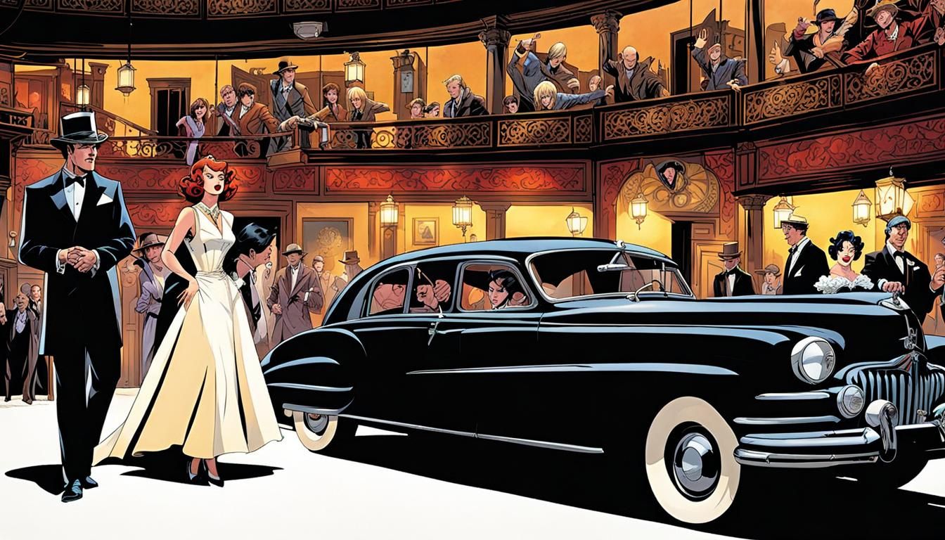 Noir Graphic Novel: Backstage Theatre Chaos