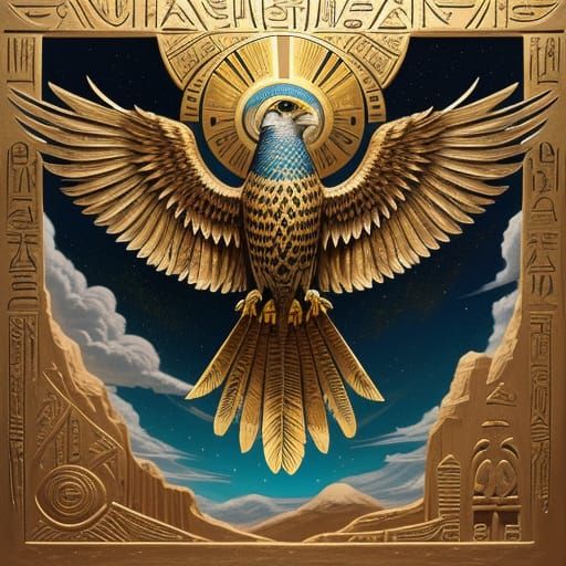 Iben Ra: Falcon of the Morning Sky in Egyptian Art