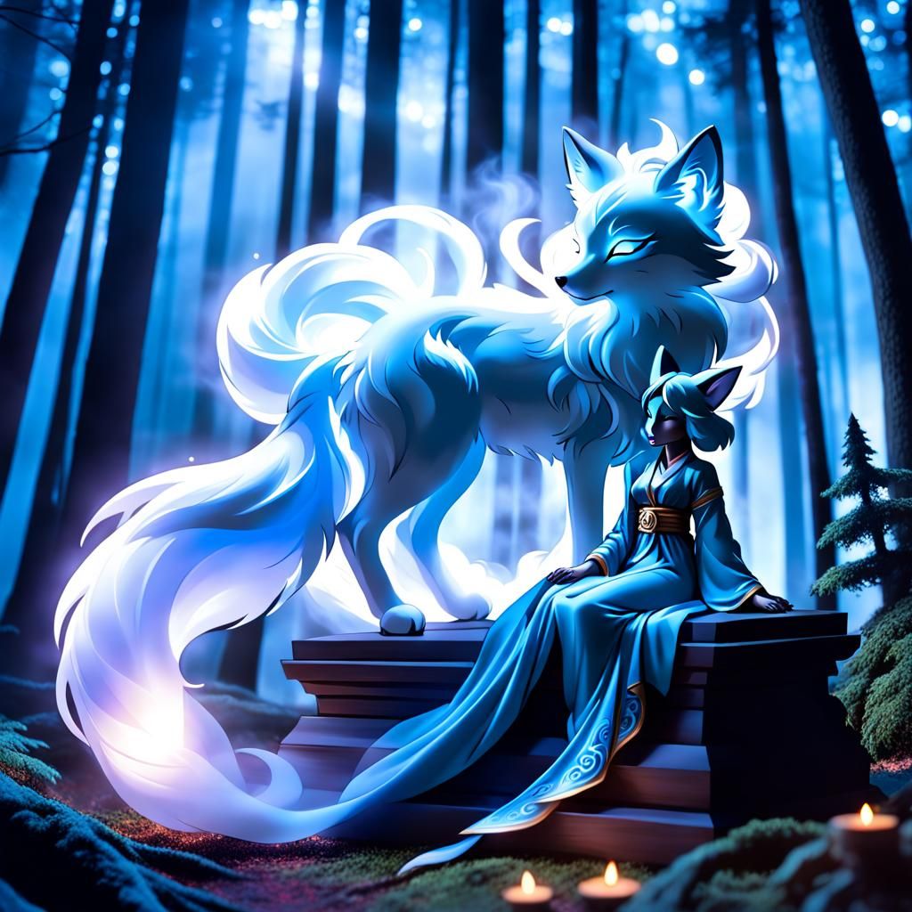 Ethereal Kitsune Mirage in Spirit World