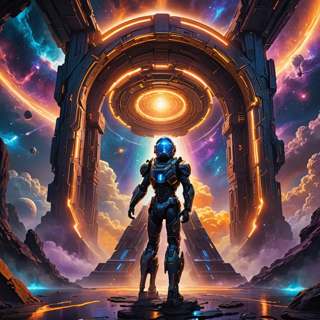 Mystical Portal: Sci-Fi Concept Art in Unreal Engine