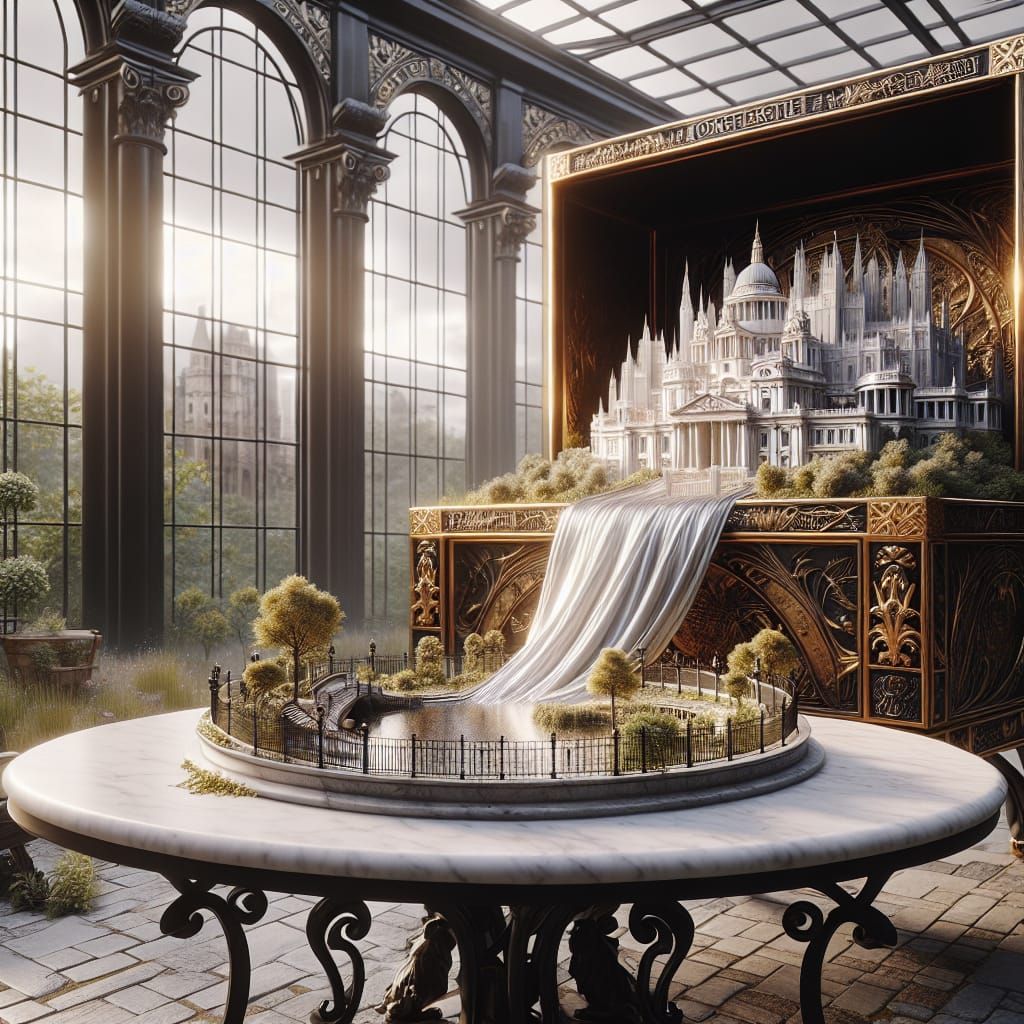 Fantastical London Model Emerges in Winter Garden
