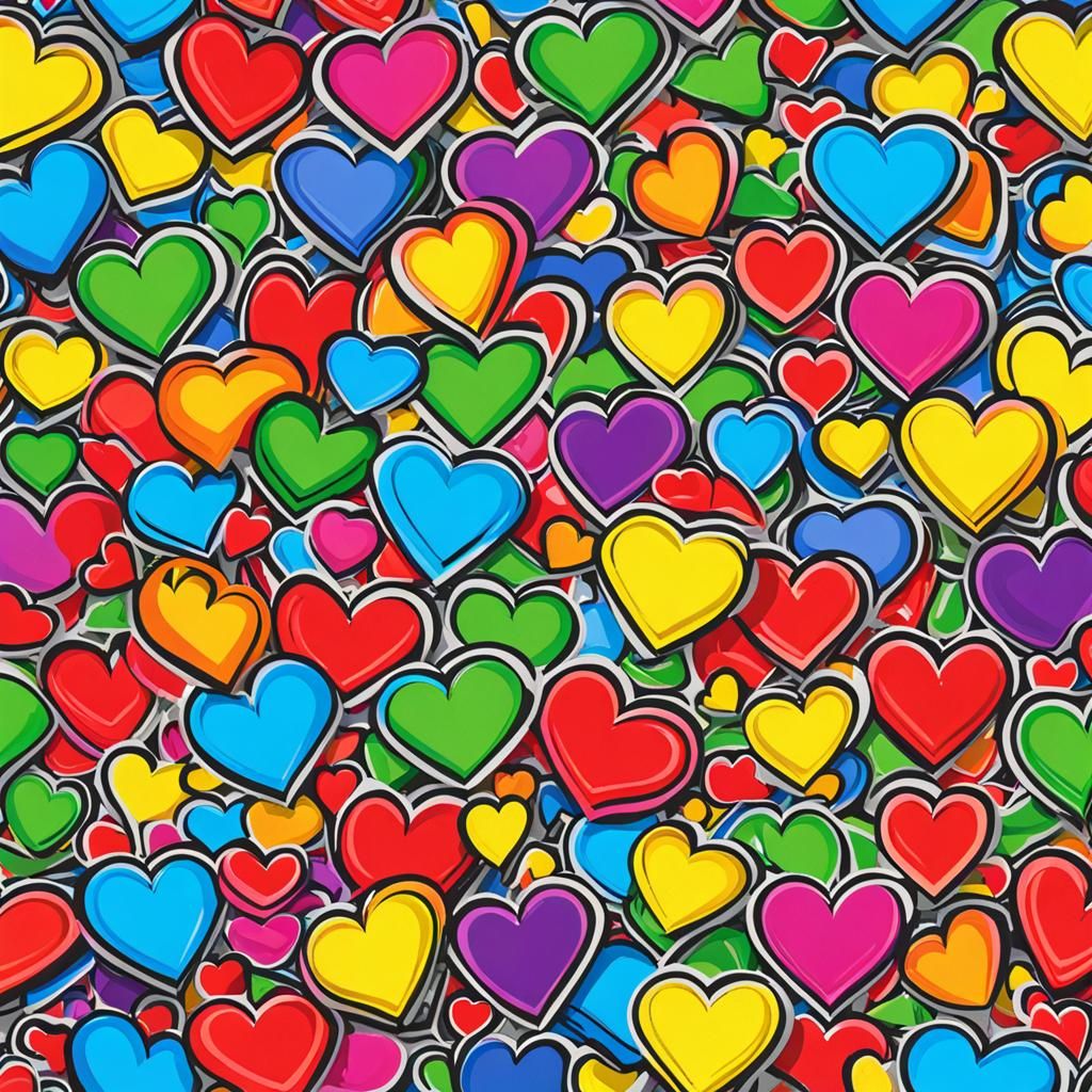 Rainbow Heart Graphic