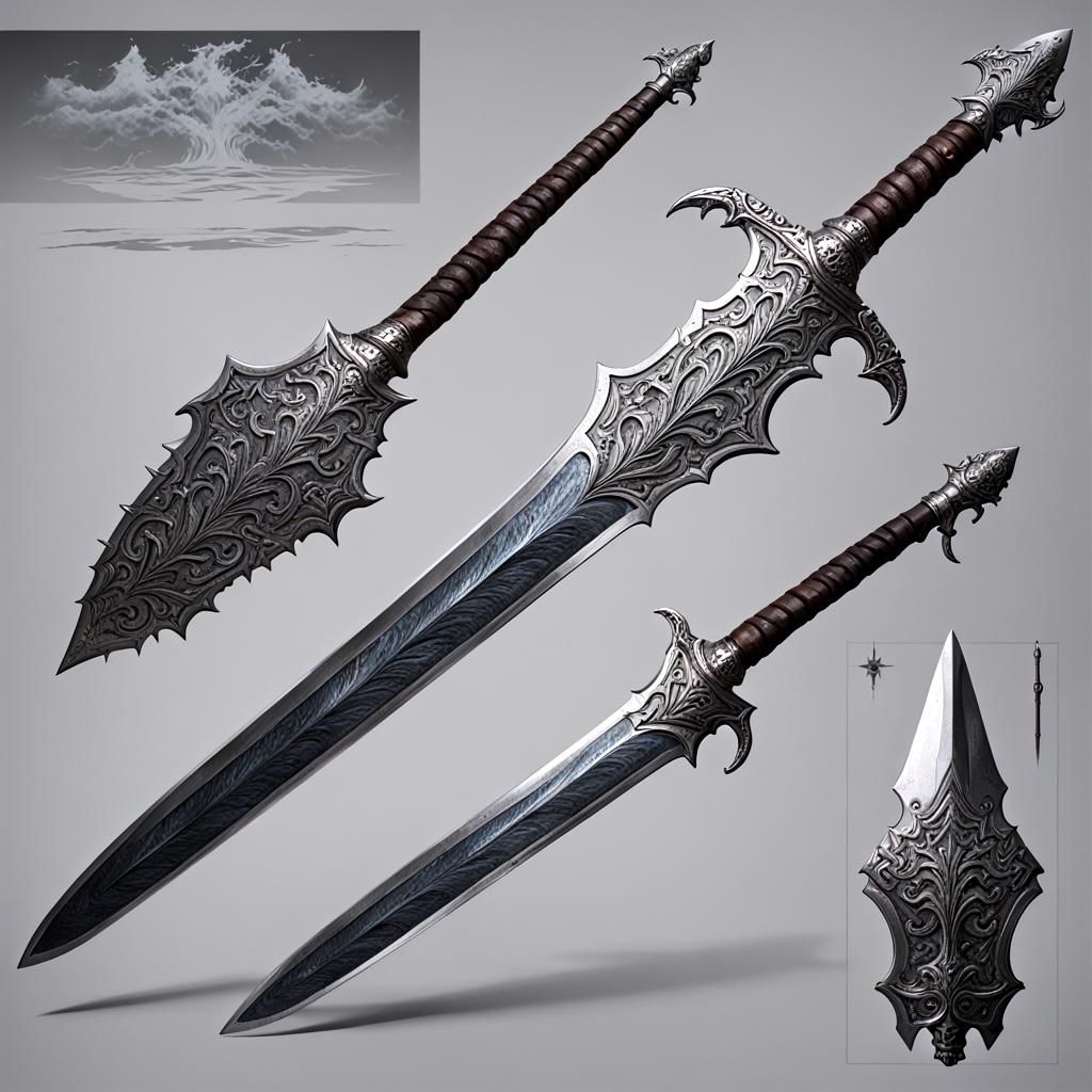 A master-crafted longsword forged from molten meteor-rock an...