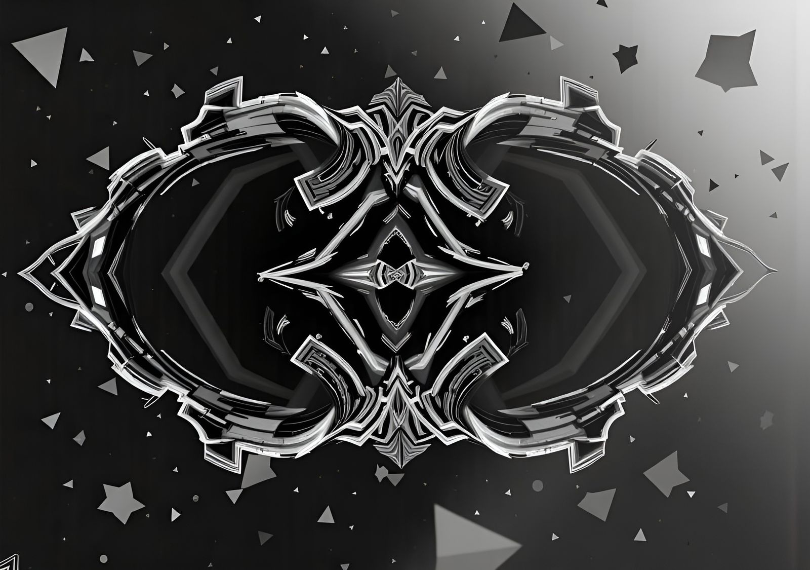 Abstract Star Eye Digital Art