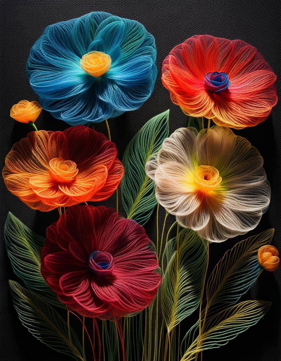Flowers in Threads