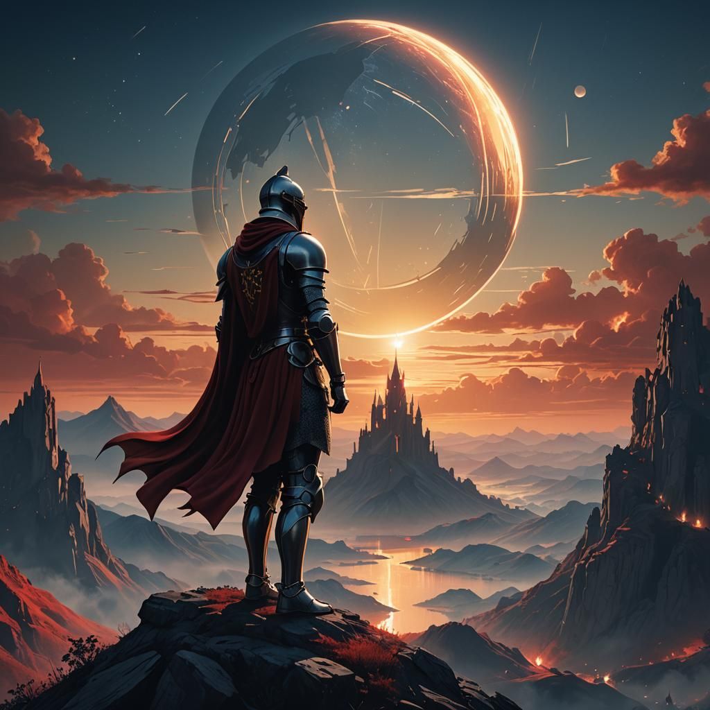 Knight Silhouetted Against Orb, Art Deco Architecture