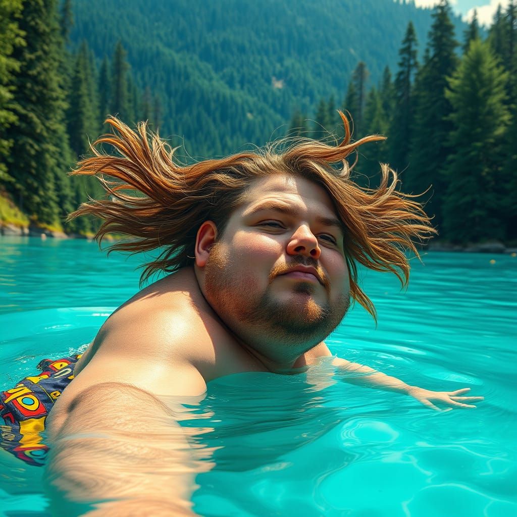 Psychedelic Lake: A Man's Summer Swim