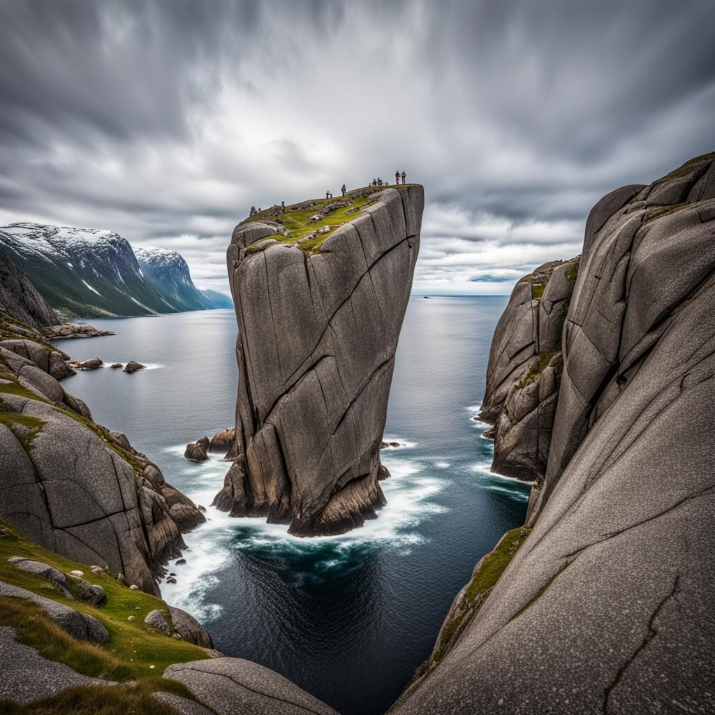 Kjeragbolten Rock in Norway