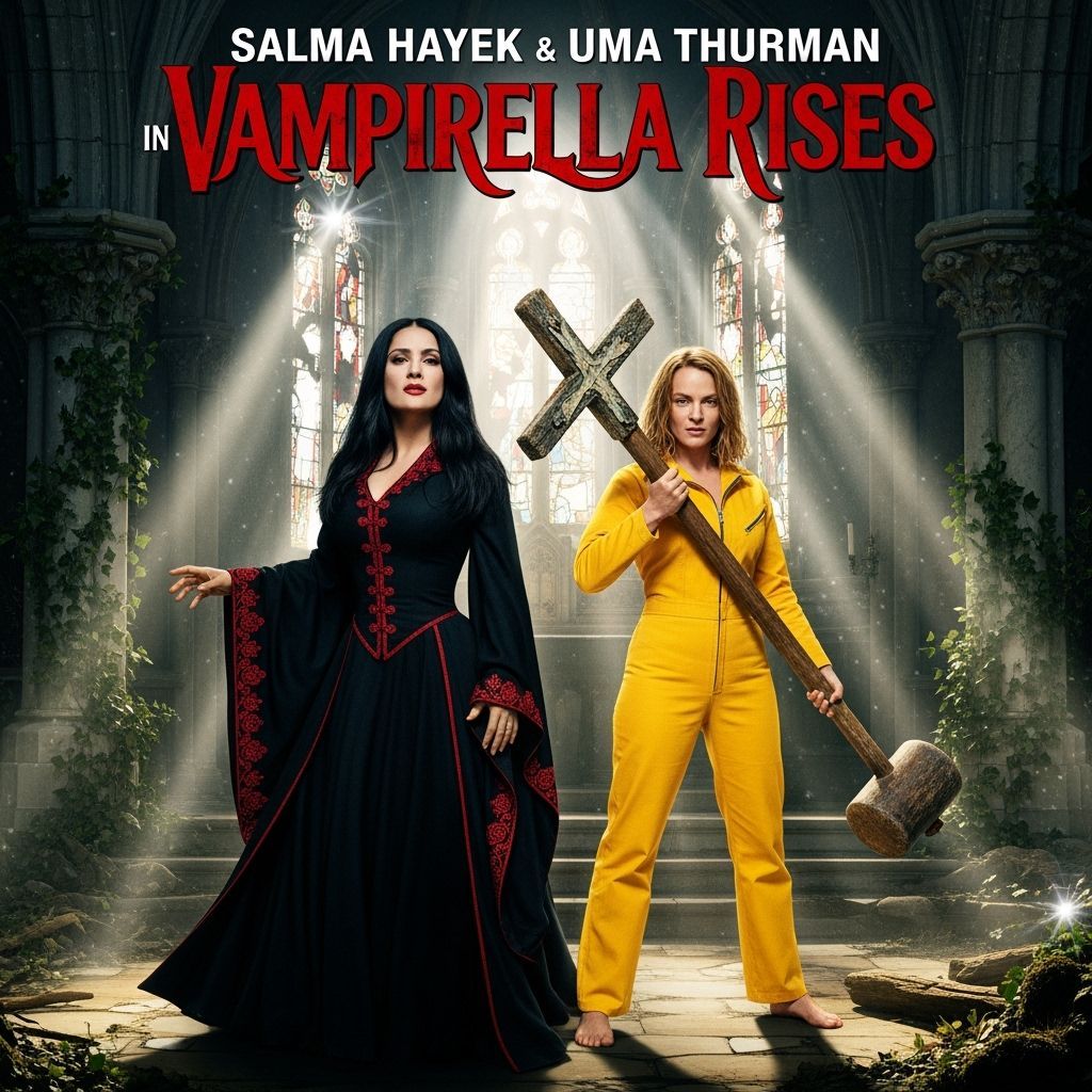 Vampirella Rises: Salma Hayek and Uma Thurman in Hyperrealis...