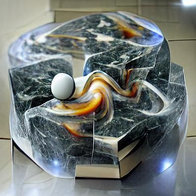 Quantum Physics Embodied in Marble Sculpture