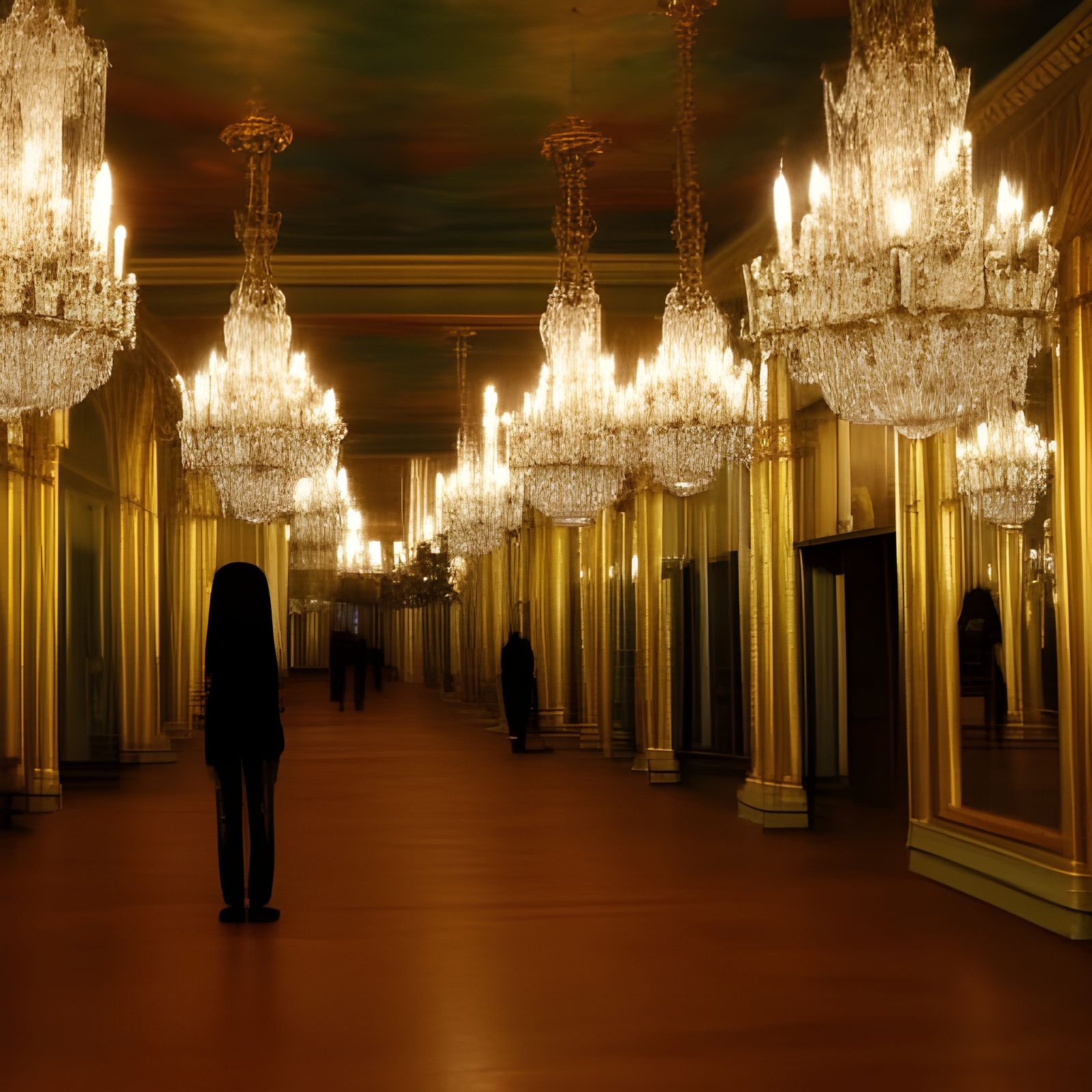 Surreal Hall of Mirrors Illusion