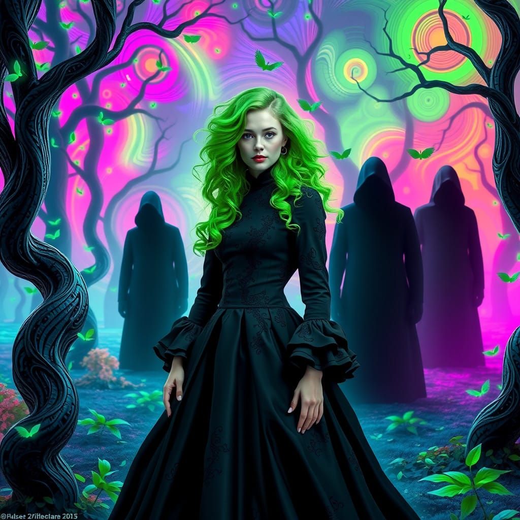 Ethereal Cyberpunk Goddess