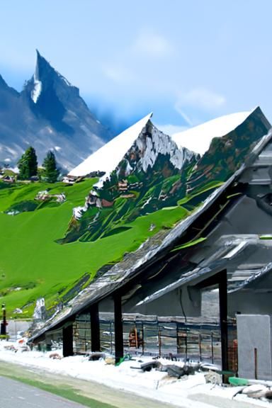 Breathtaking Swiss Alps Concept Art in 8K