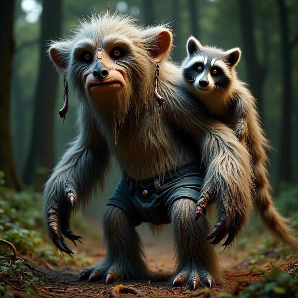 Grunge Troll in a Forest