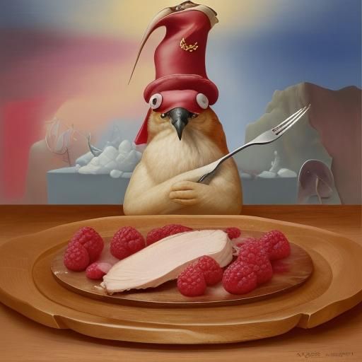 Surreal Turkey Feast in Salvador Dali Style