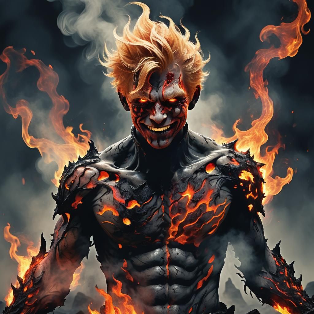 Eerie Abstract Fractal Portrait in Dark Fantasy Style