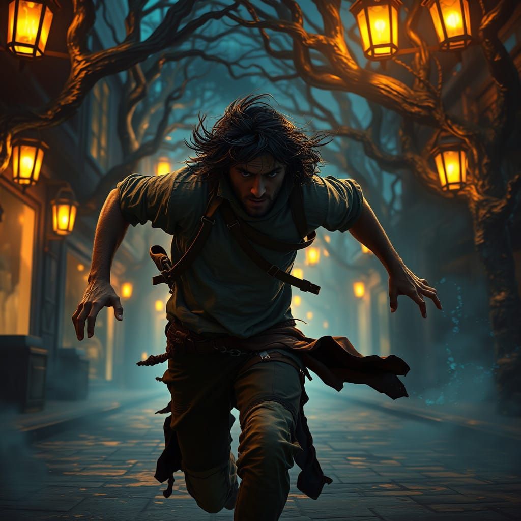 Ethereal Dusk Sprinter in a Mystical Realm