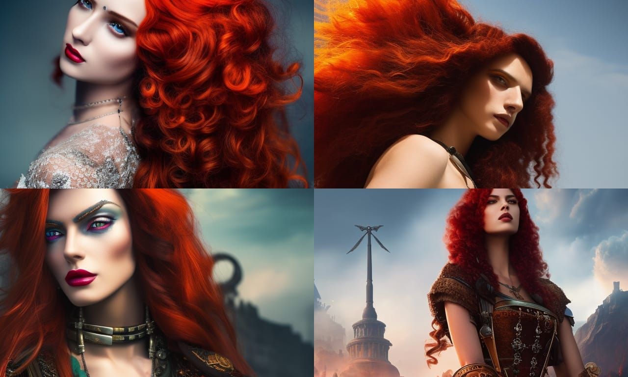 Steampunk Portrait of a Greek Warrior Woman