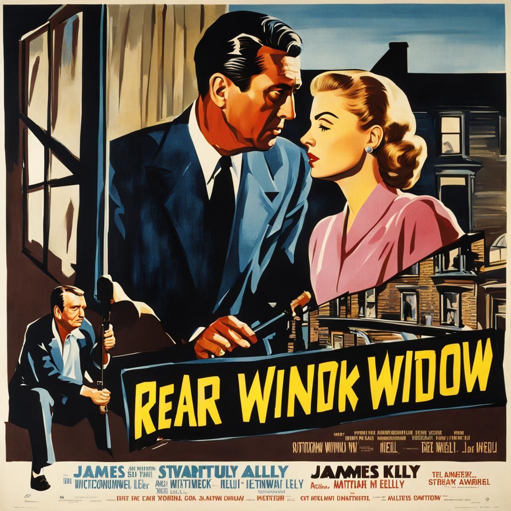 Rear Window: Classic Hitchcock Movie Poster