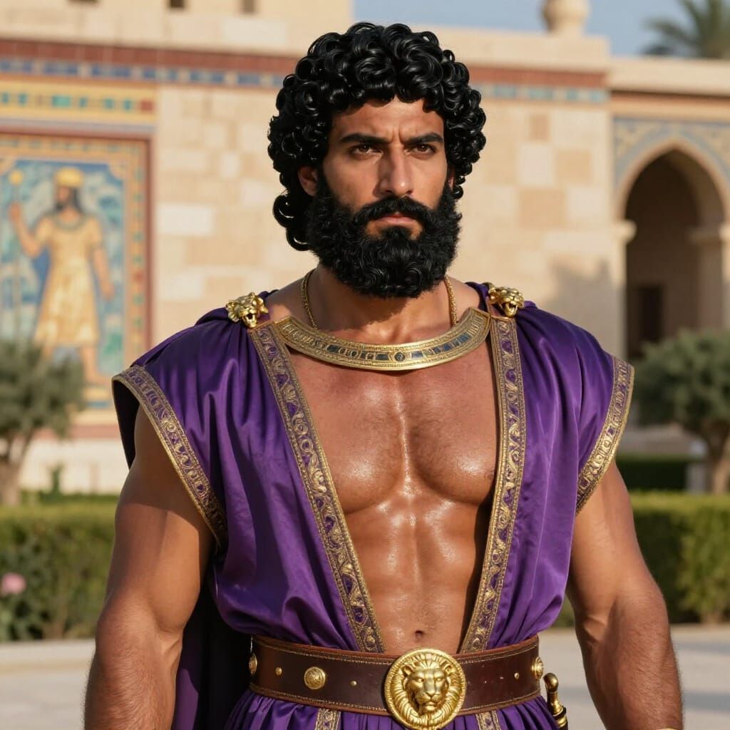 Photorealistic Portrait of Persian-Hellenic Aristocrat