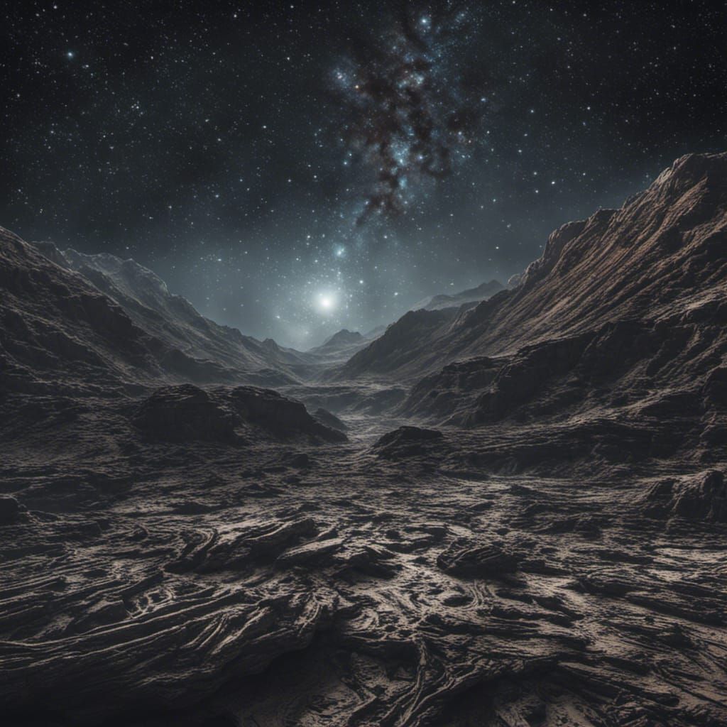 Hyperrealistic Githyanki in a Starry Scene