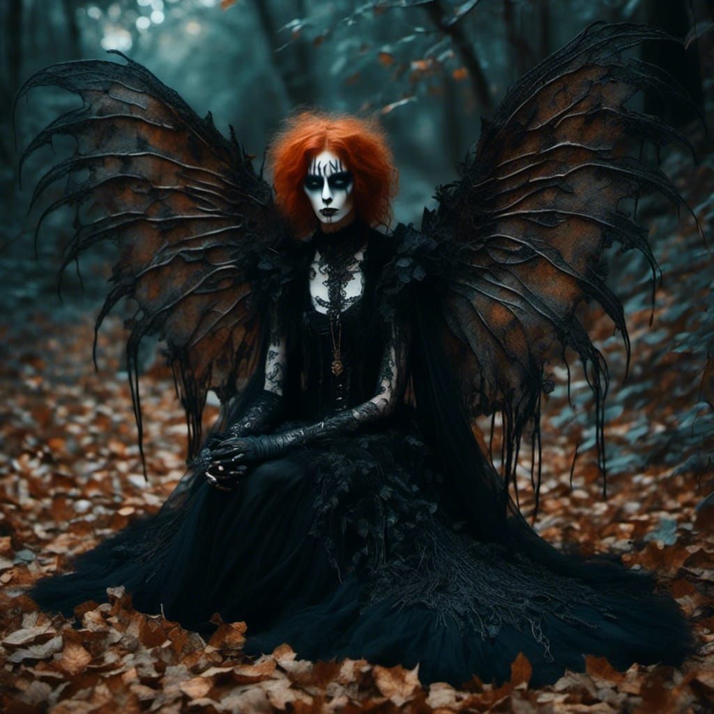 Batwinged Androgyne: Ethereal Demon Hybrid