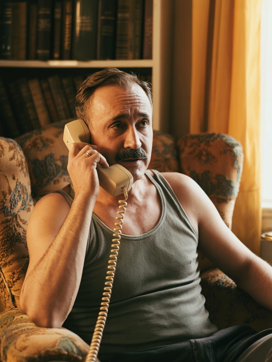 Uncle Antonio on Vintage Phone