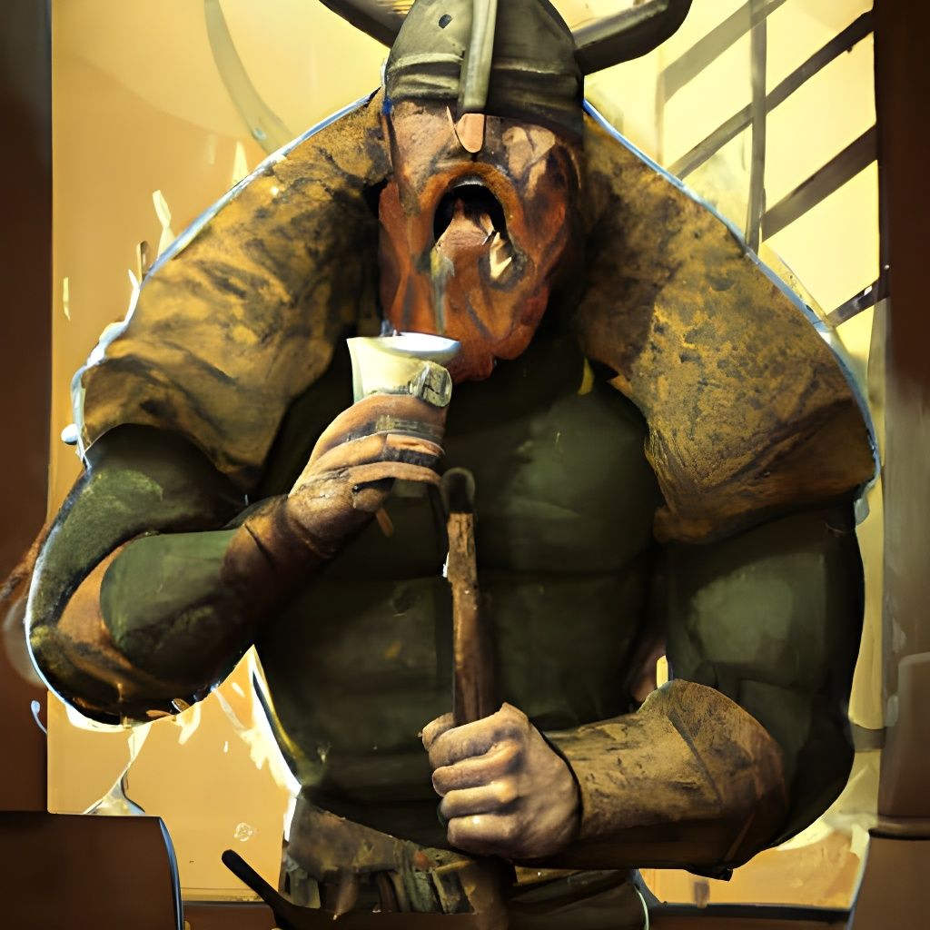 Viking in Starbucks