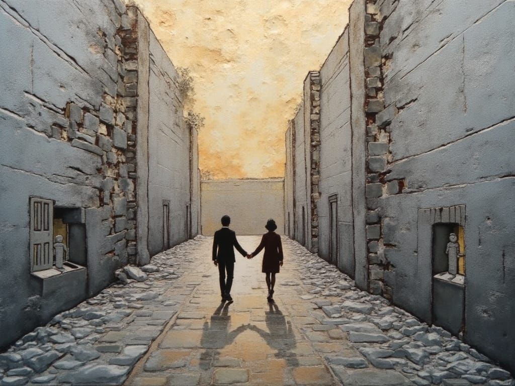 Tumbling Walls - Beryl Pearl