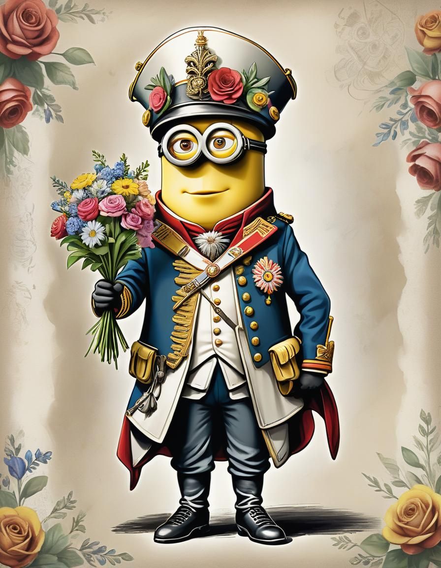 Napoleon-era romantique minion