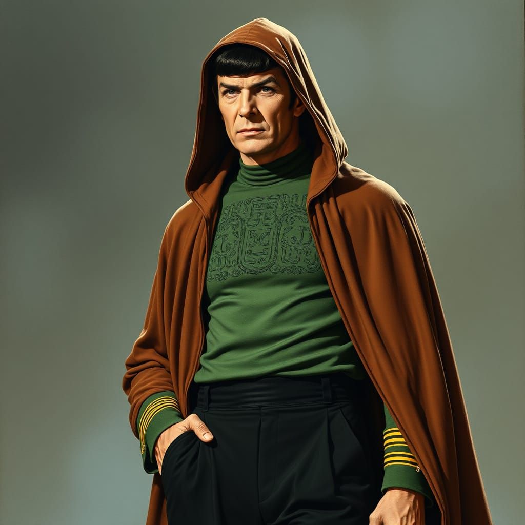 Vulcan Ambassador in Traditional Robes, Chocolate Brown and ...