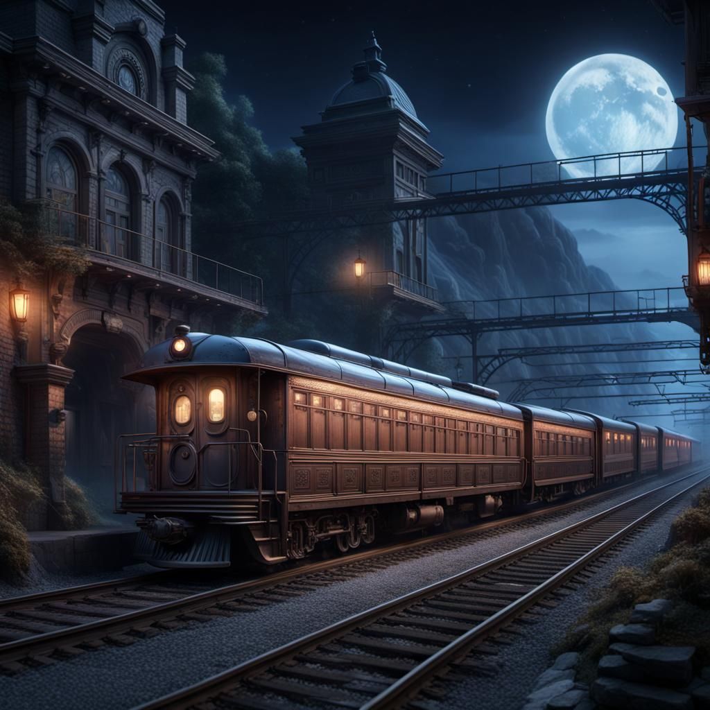 Gladys Knight's Midnight Train: Detailed Matte Painting