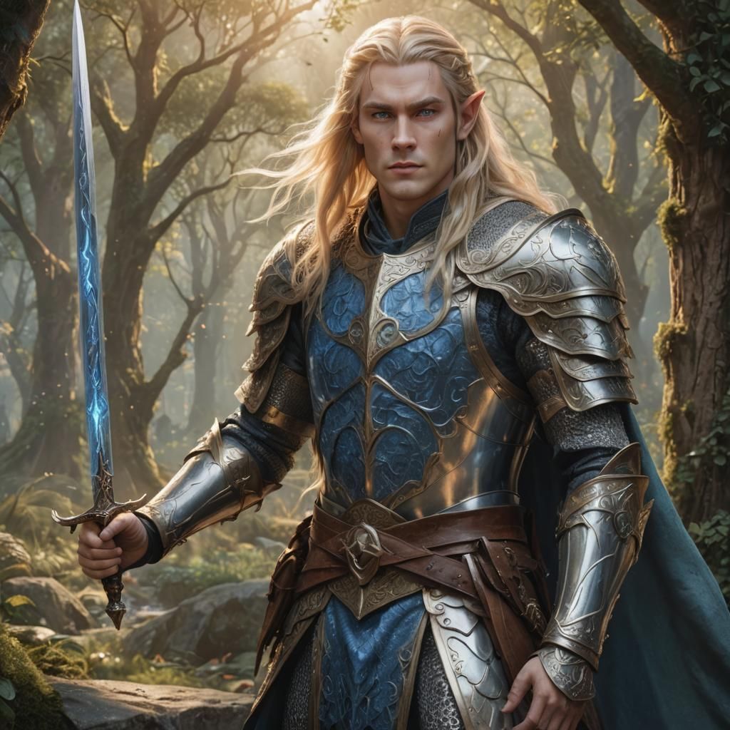 Male elven warrior General.