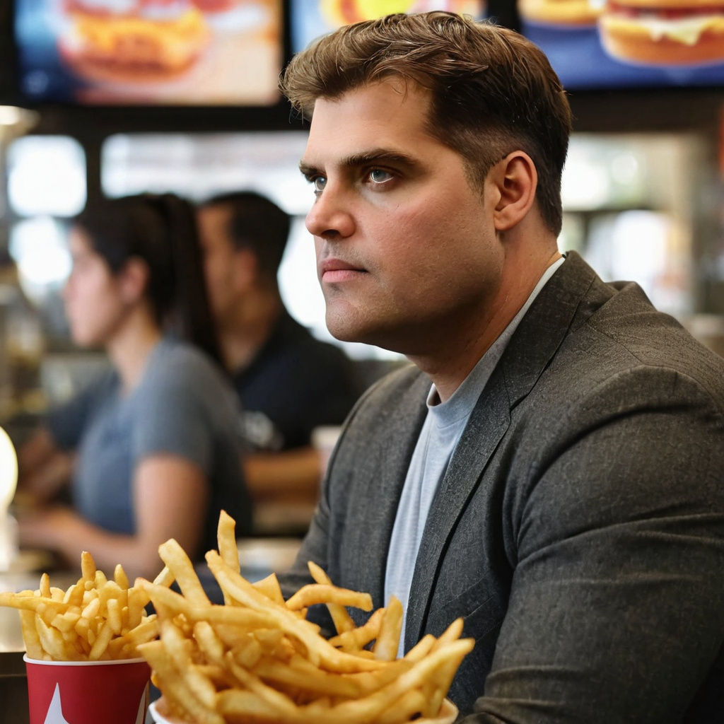 Happy Students in 90s Fast Food Commercial