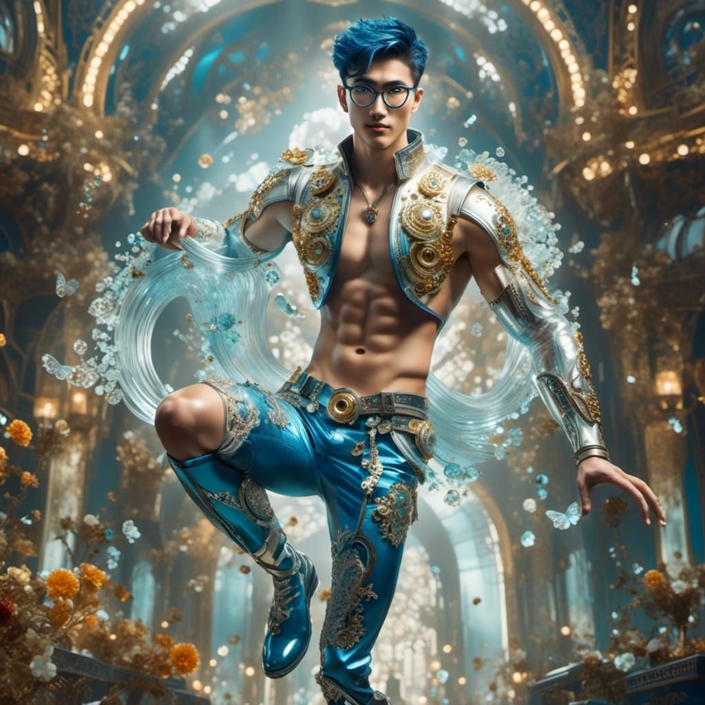 Captivating Hunk Performs Love Ballad on Stage