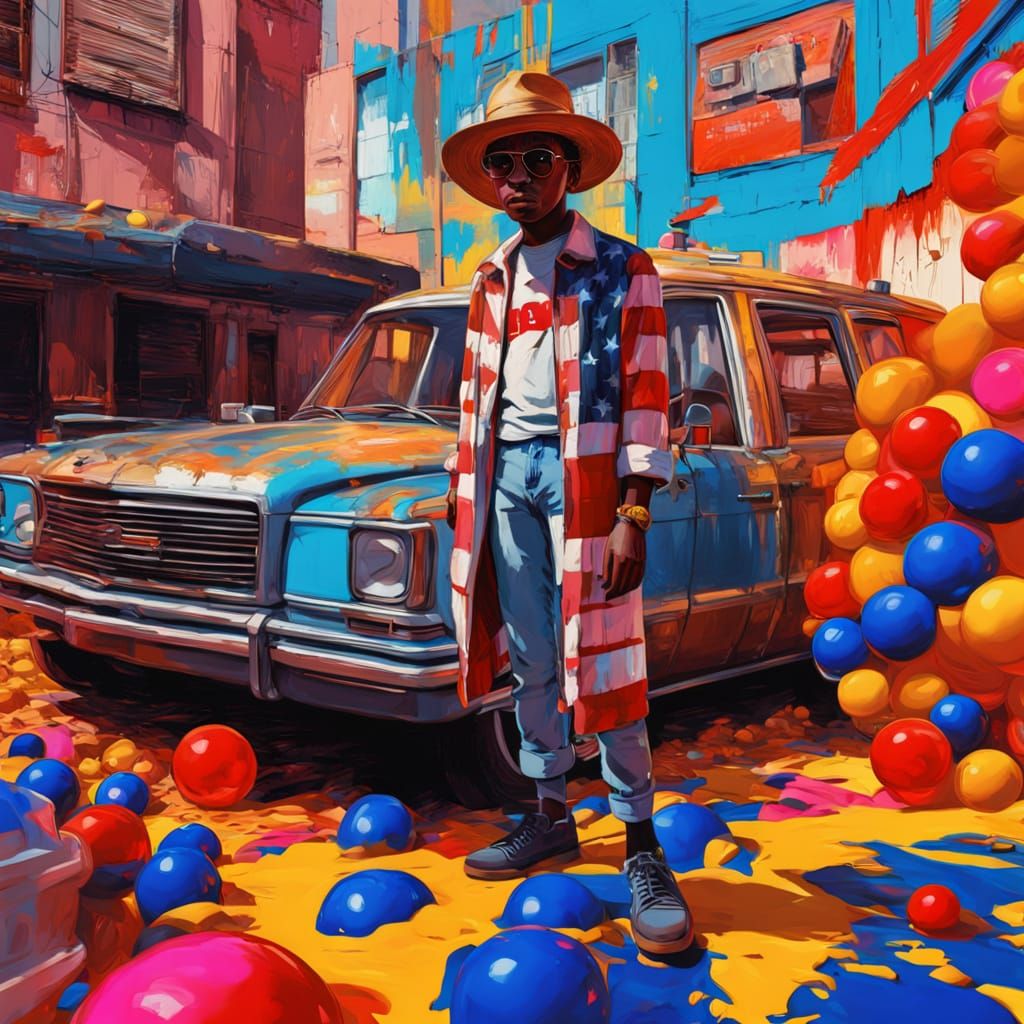 Vibrant Hyperrealistic American Pop Art