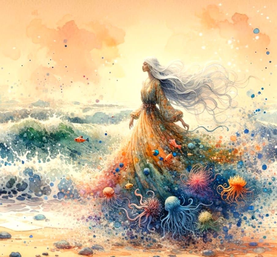 Ethereal Goddess of the South Asian Coastline